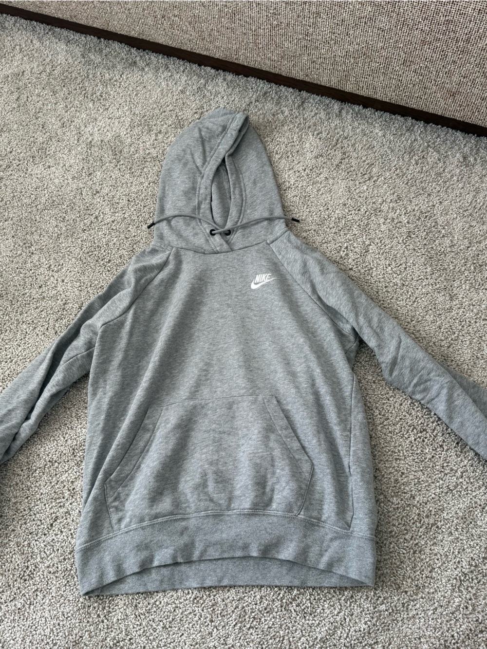 Nike Gray Hoodie Dress with Kangaroo Pocket